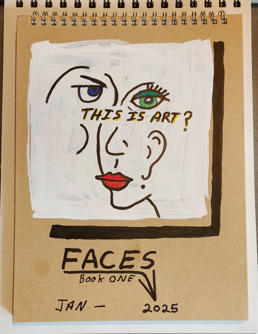 Faces 2025 Book One Sketchbook Cover