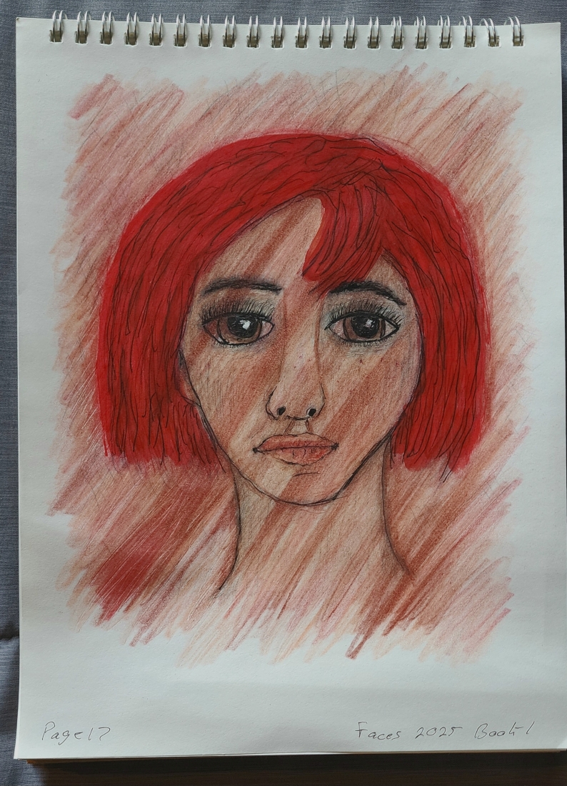 Girl with Red Hair - Faces 2025 Book One Page 17