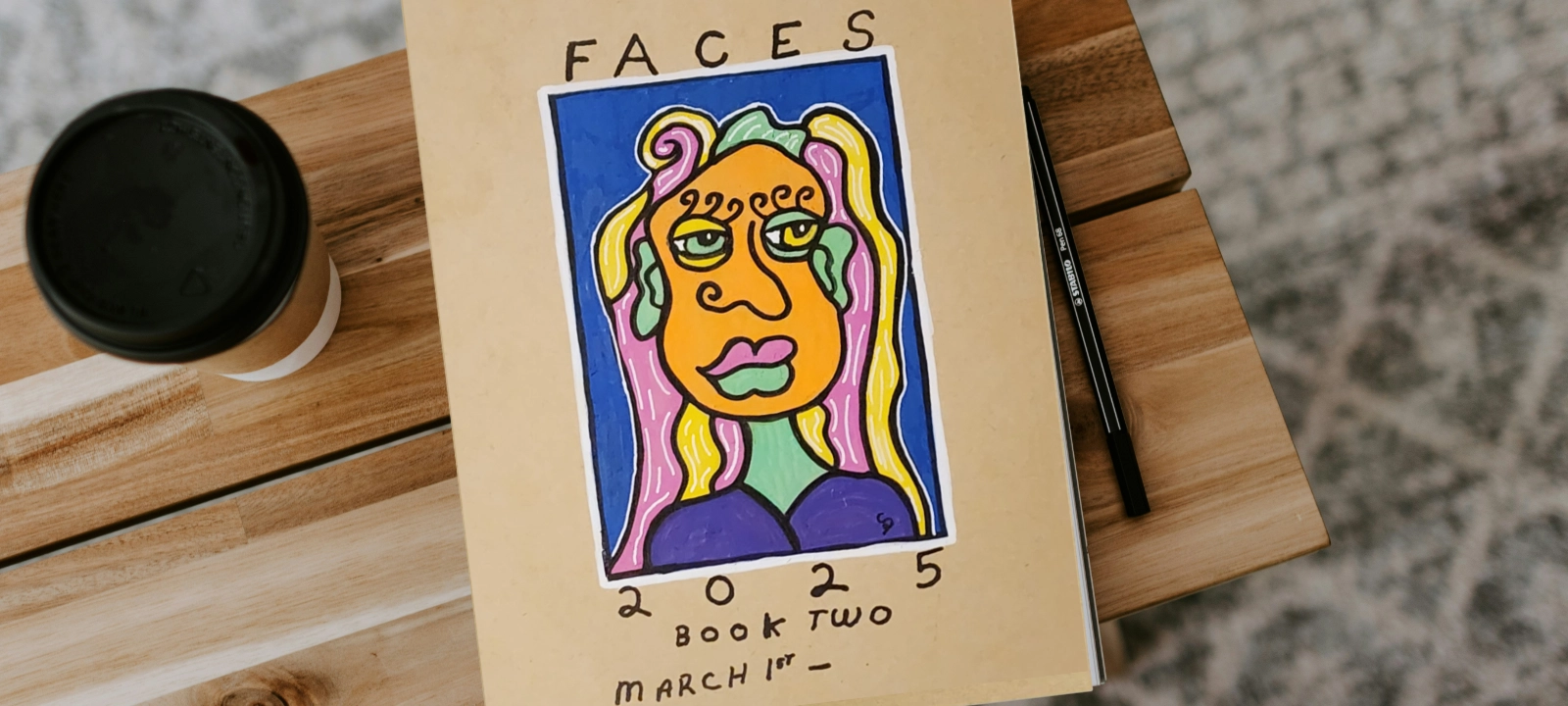 Faces 2025 Book Two Sketchbook Cover