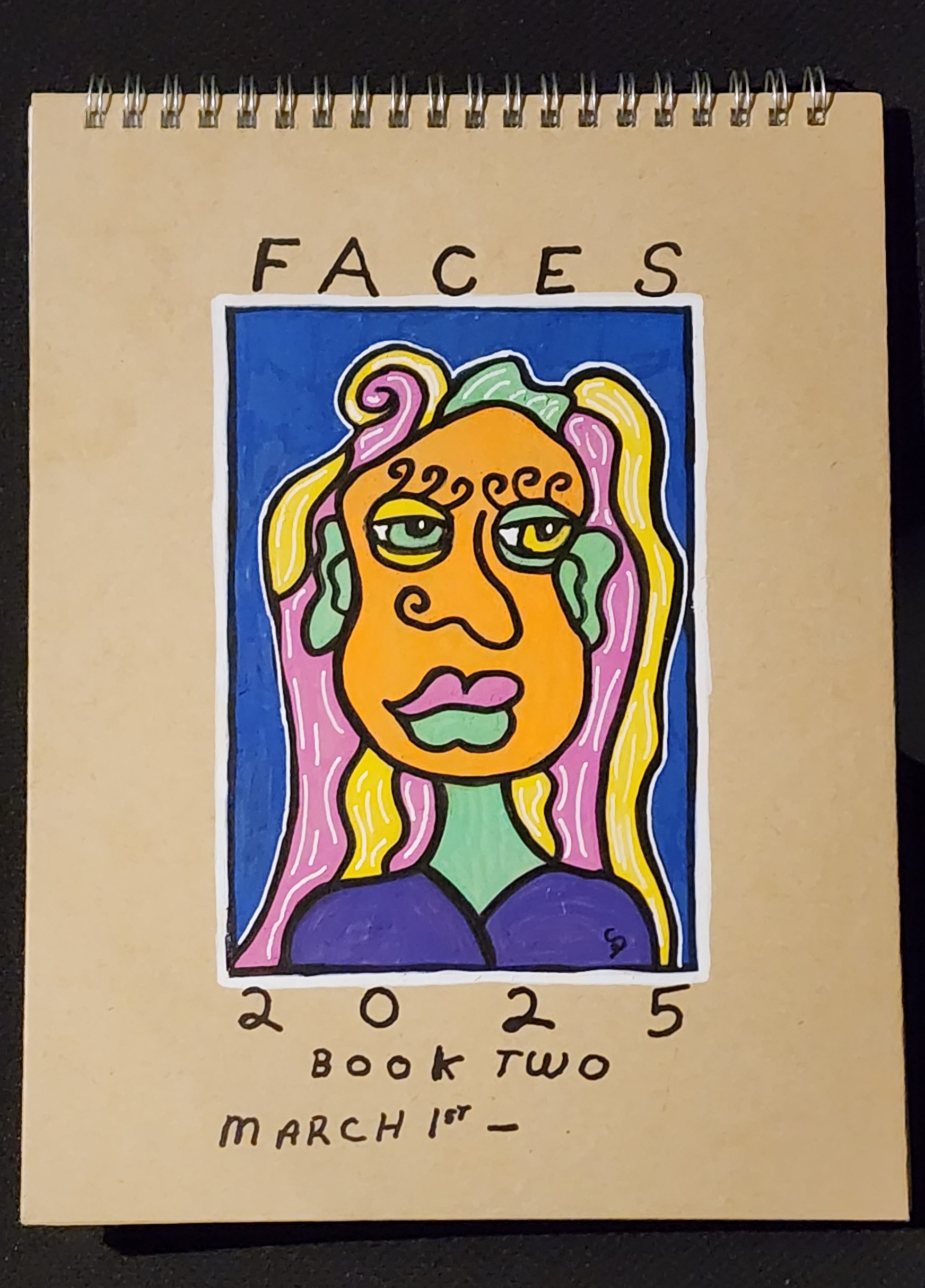 Faces 2025 Book Two Sketchbook Cover