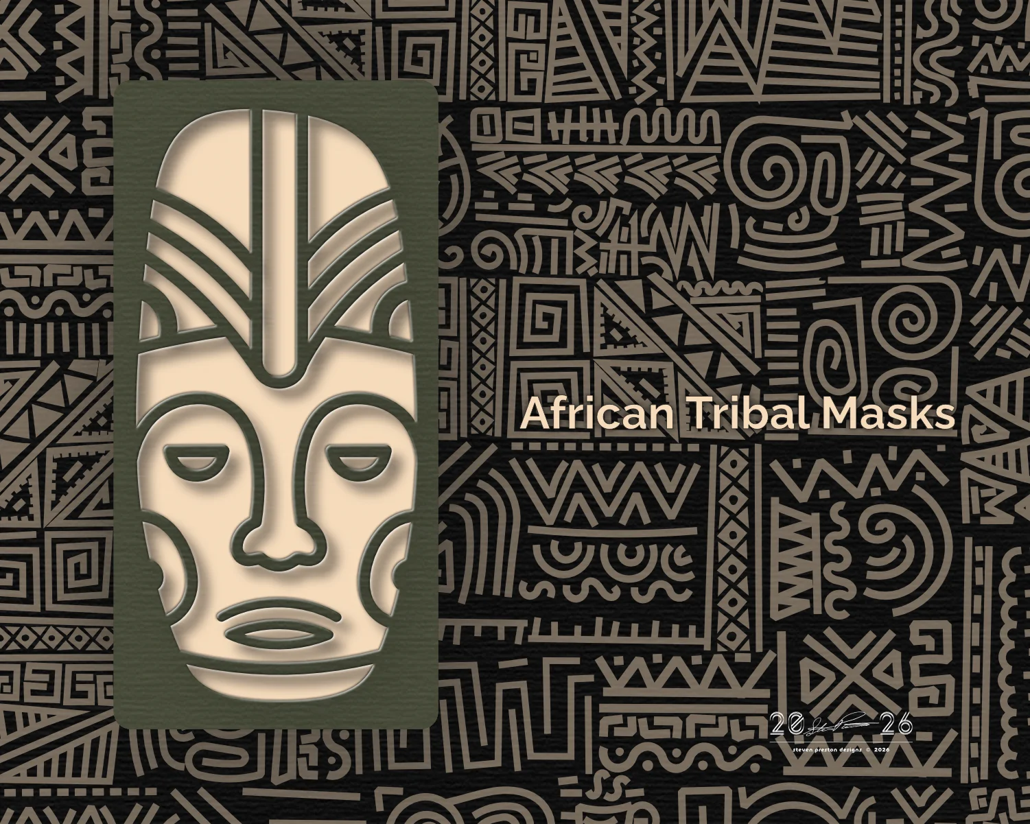 african tribal mask online poster gallery banner