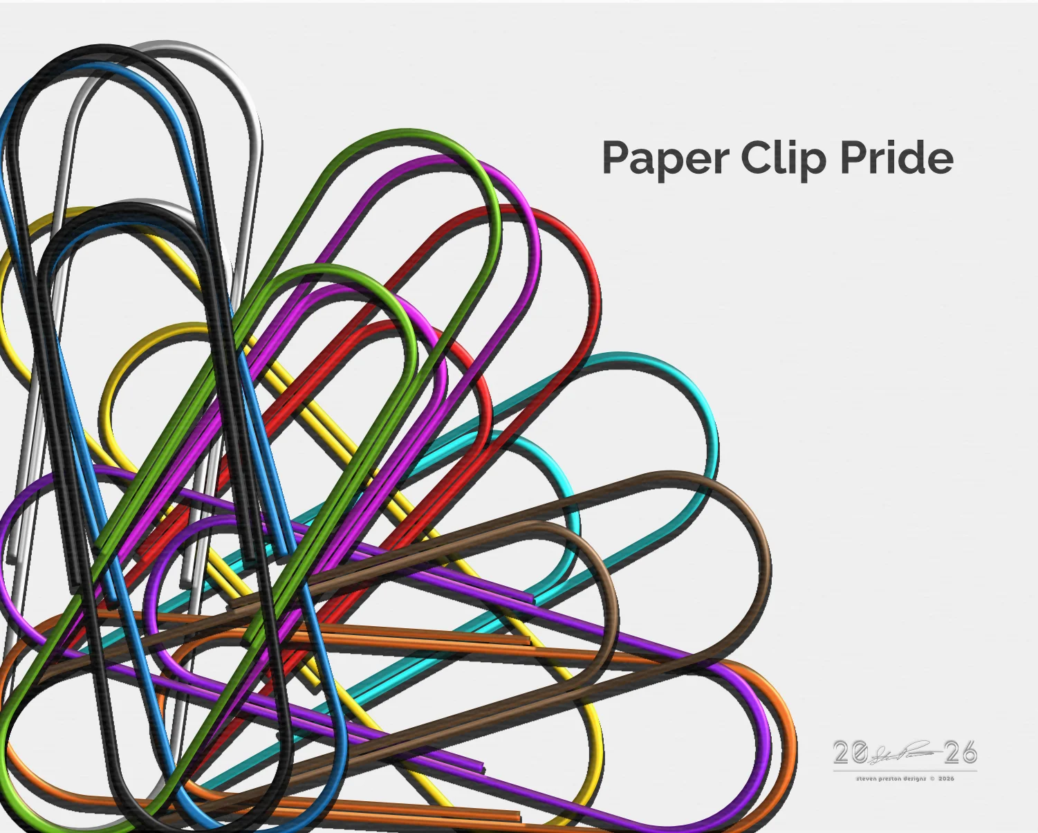 paper clip pride online poster art gallery banner