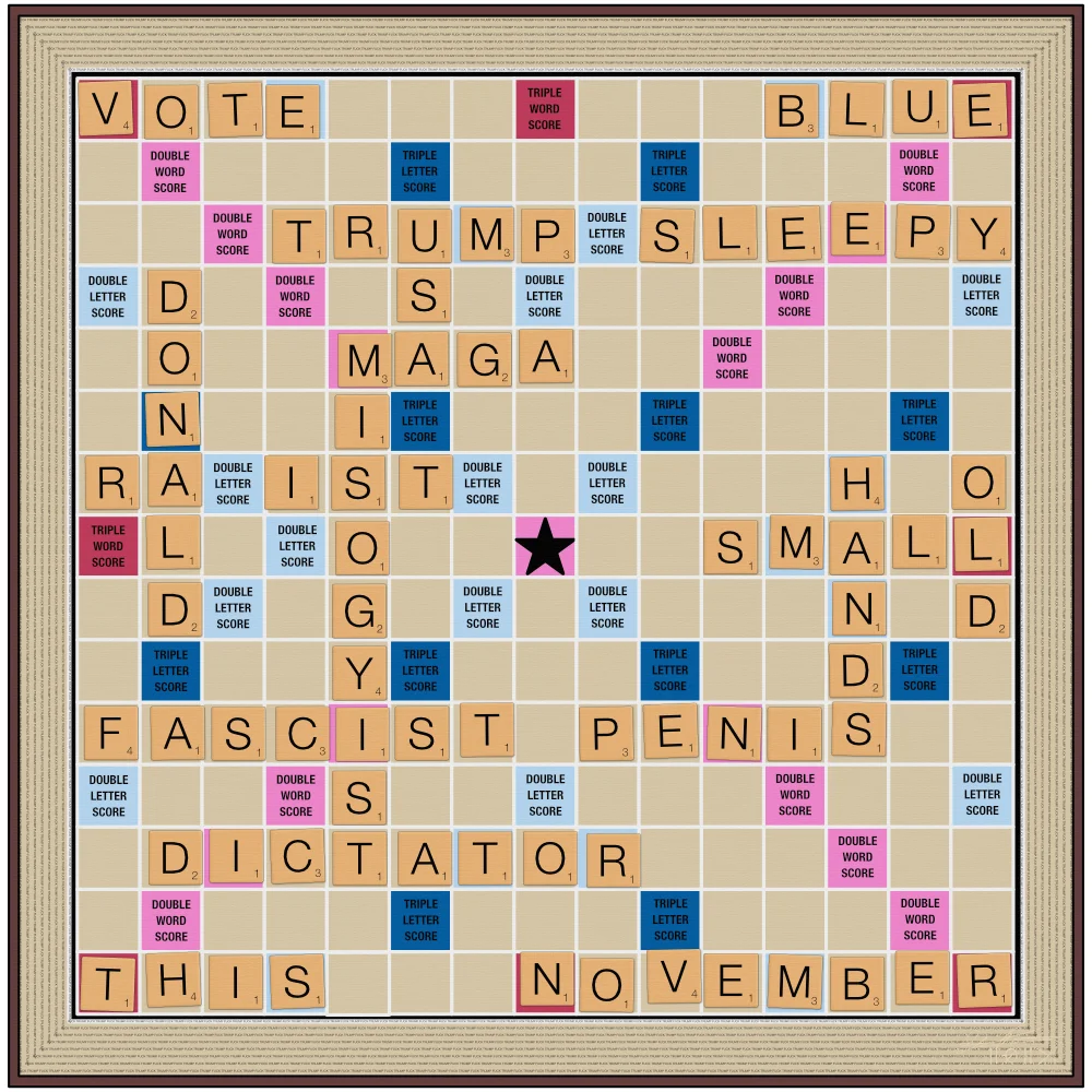 Fuck Trump Scrabble