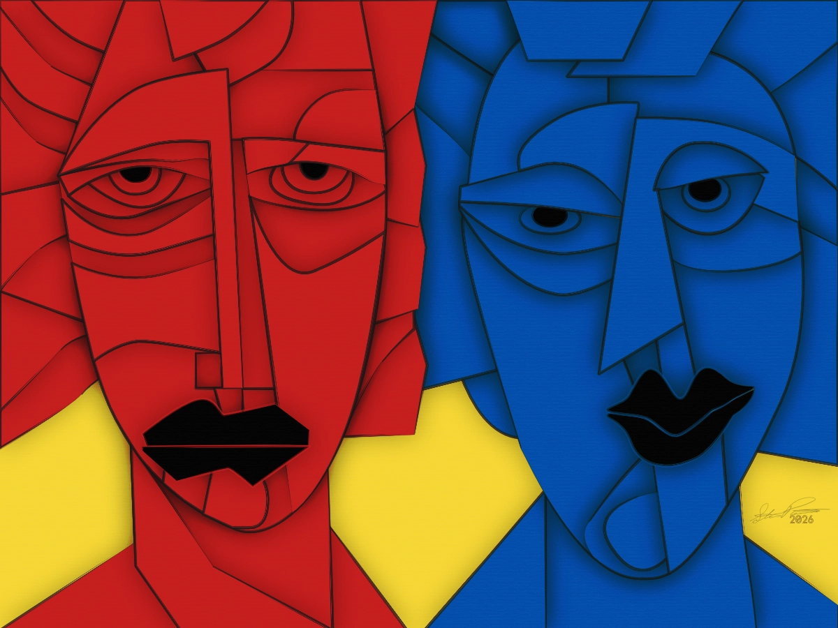 Newlyweds Abstract composition