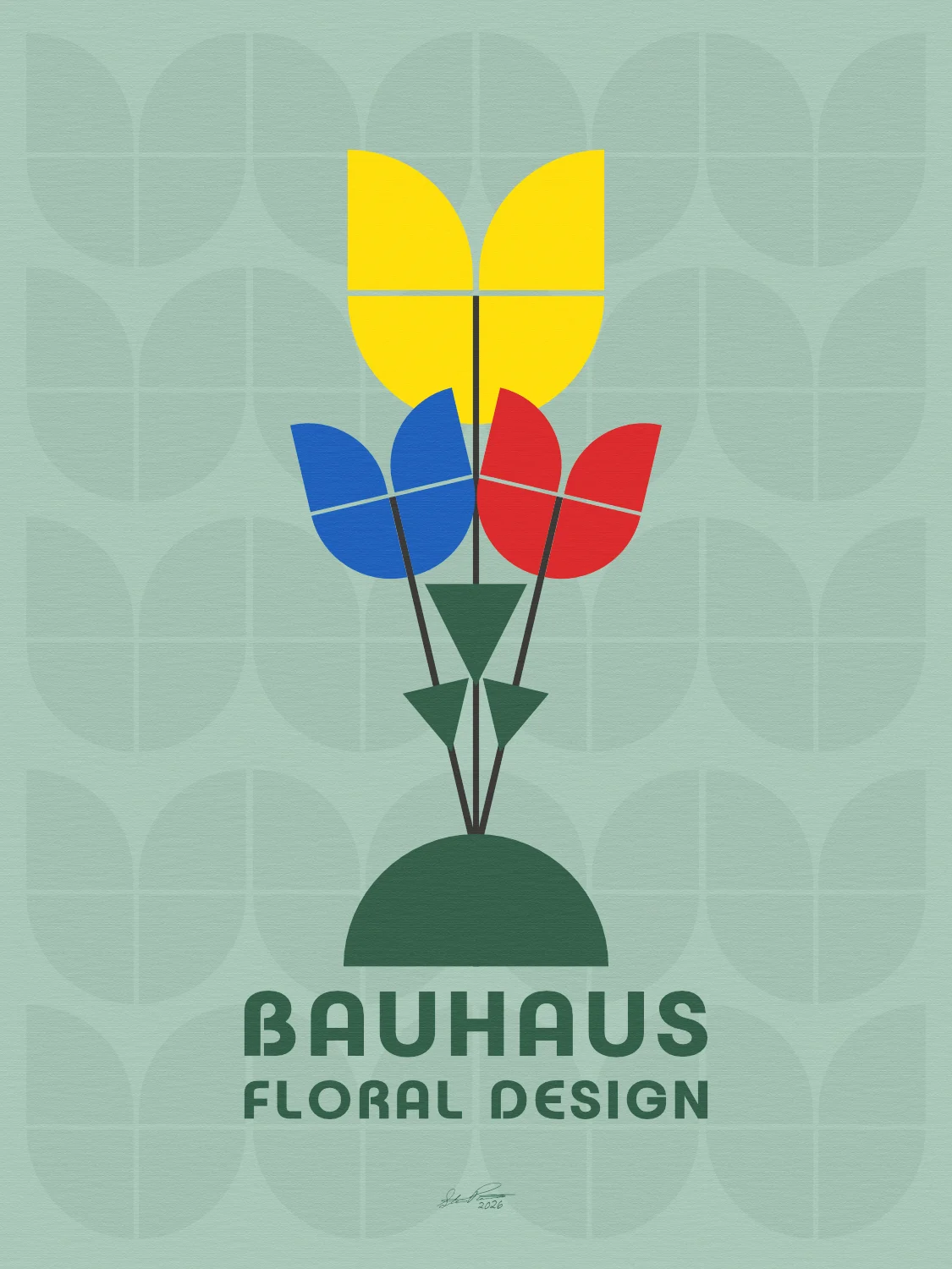 bauhaus floral design
