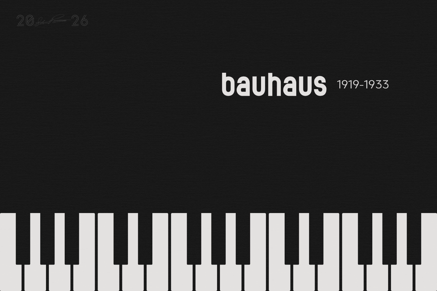 Bauhaus Piano Keys