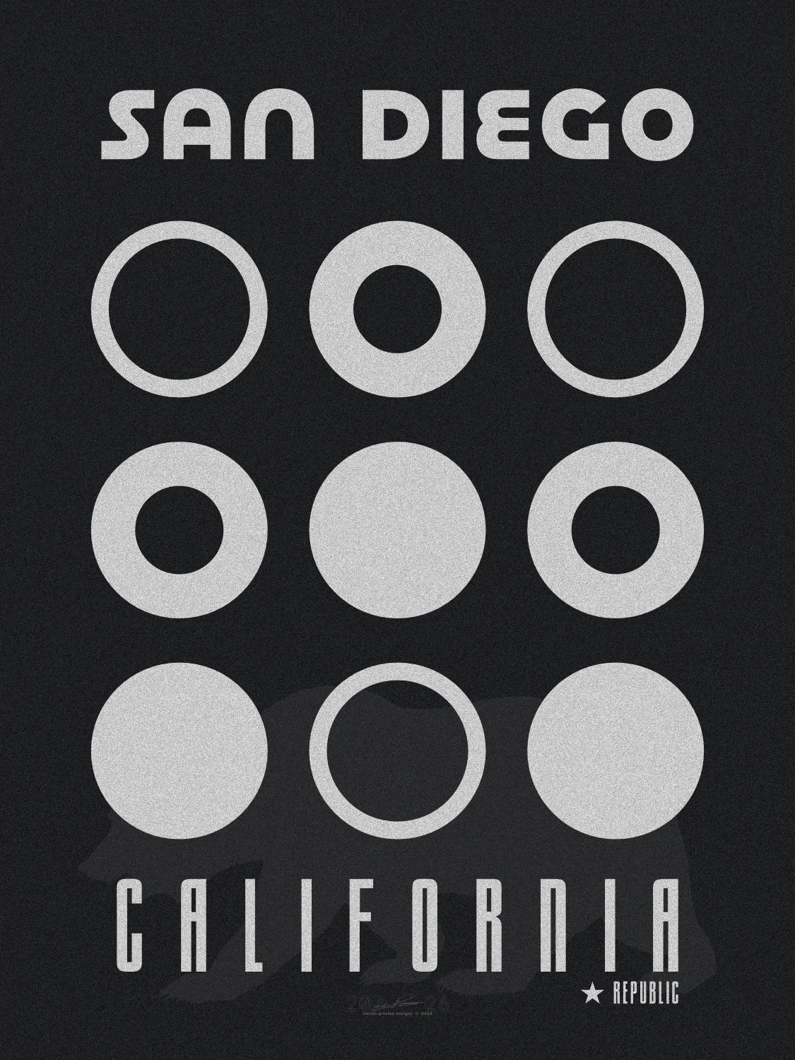 san diego black circles