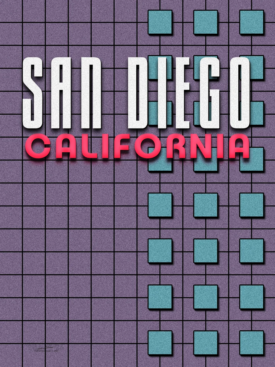 San Diego California Wall