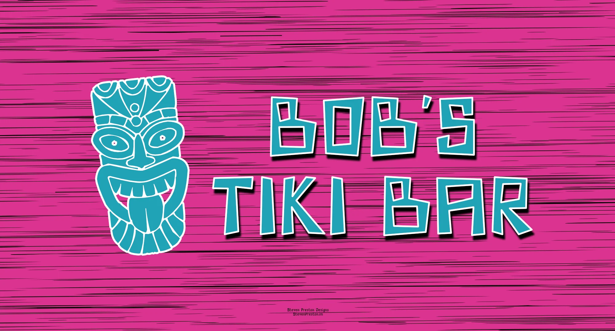 Bob's Tiki Bar Sign